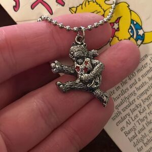 Cat Charm Necklace Marathon Runner Purrsonal Trainer Al Lee Kat Vintage NWT USA